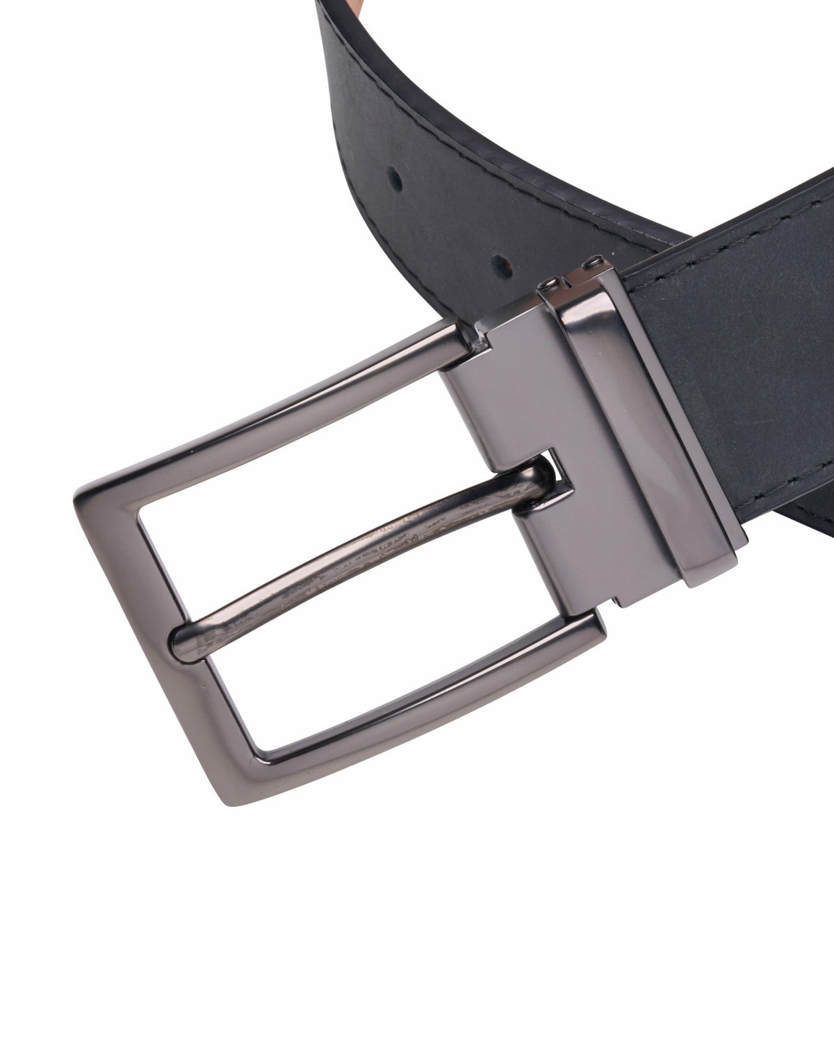 Elevated Black Waxed Leather Belt for Men