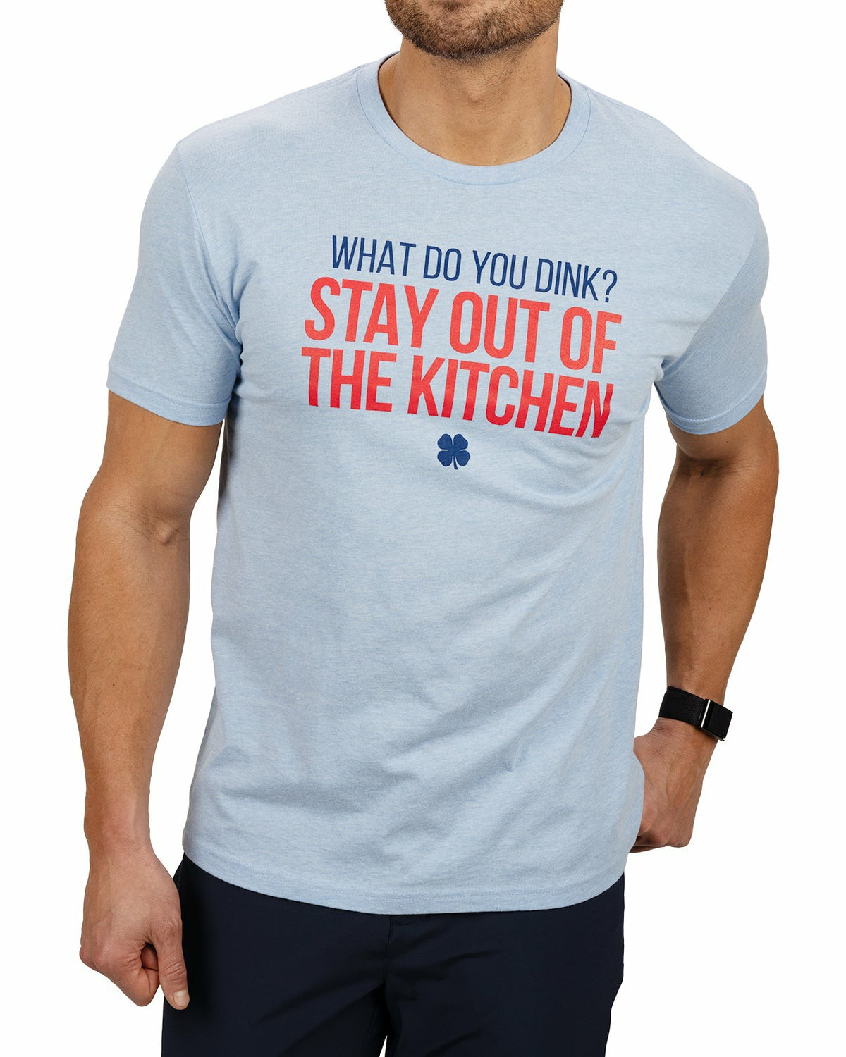 Men's Light Blue Graphic Tee for Pickleball