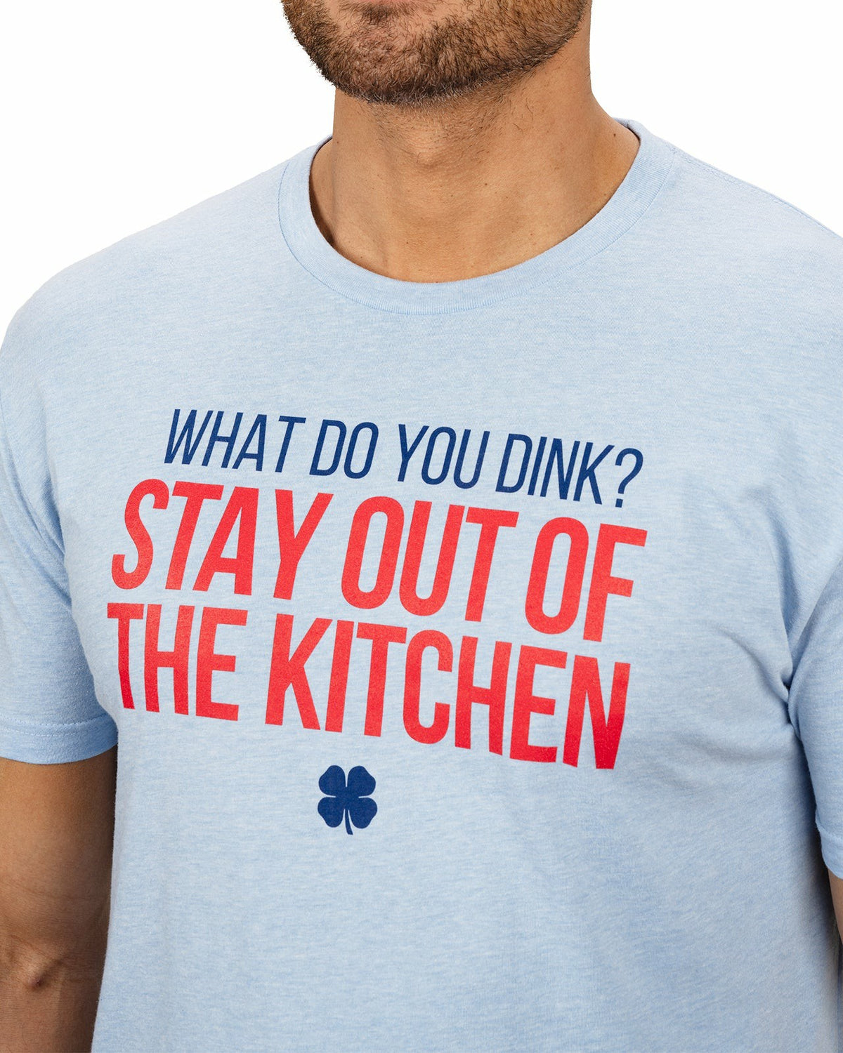 Men's Light Blue Graphic Tee for Pickleball