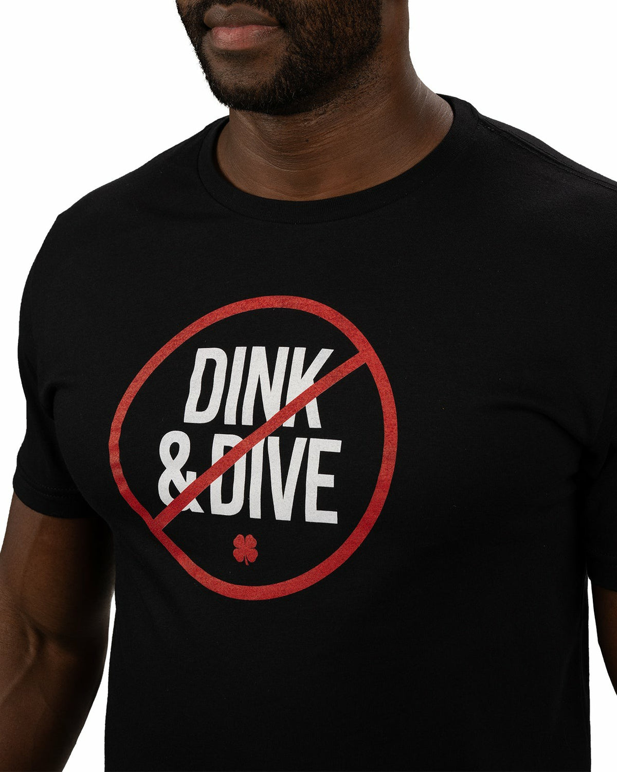 Men's Black Graphic Tee for Pickleball