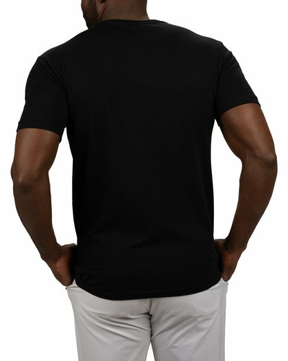 Men's Black Graphic Tee for Pickleball