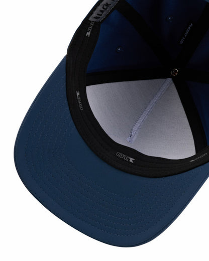 Blue Snapback with Clover Patch for Golf and Lifestyle