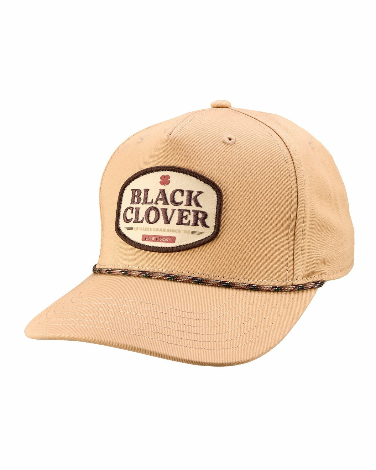 Neutral Tan Golf Hat with Rope for Outdoor Style