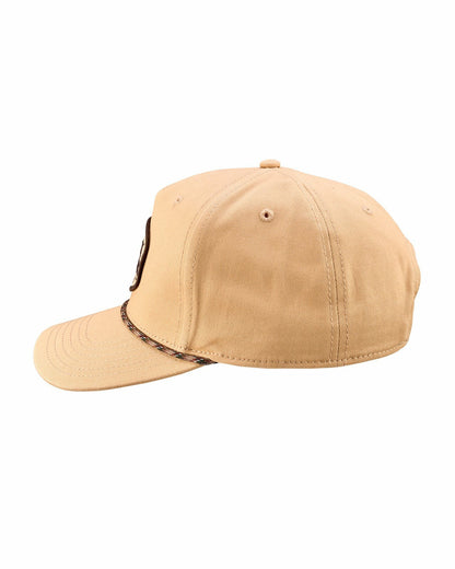 Neutral Tan Golf Hat with Rope for Outdoor Style