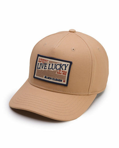 Neutral Tan Golf Hat with Rope for Outdoor Style