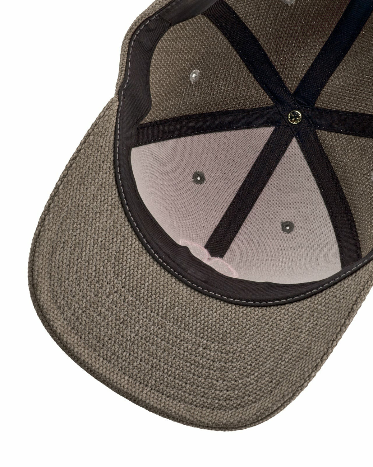 Unisex Adjustable Beige Summer Hat with White Clover Icon