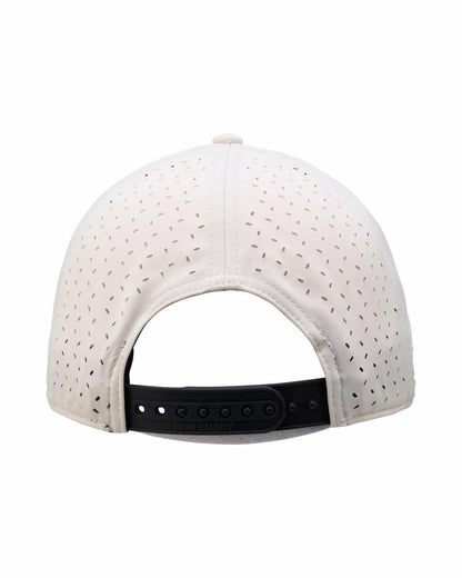 Playful White and Red Hat for Golf and Lifestyle
