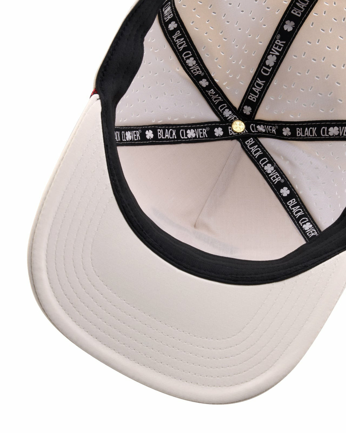 Playful White and Red Hat for Golf and Lifestyle