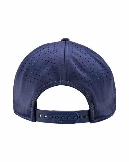 Navy Blue Flat Brim Lucky Hat for Dads