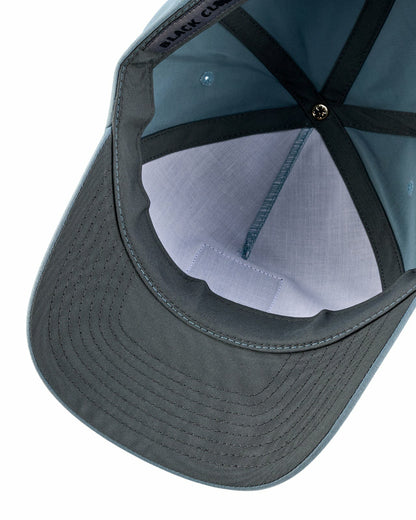 Unisex Adjustable Blue Hat with Fish Embroidery