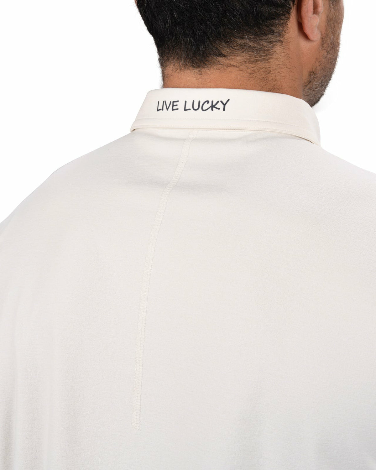 Men's Comfortable White Performance Polo for Golf or Business