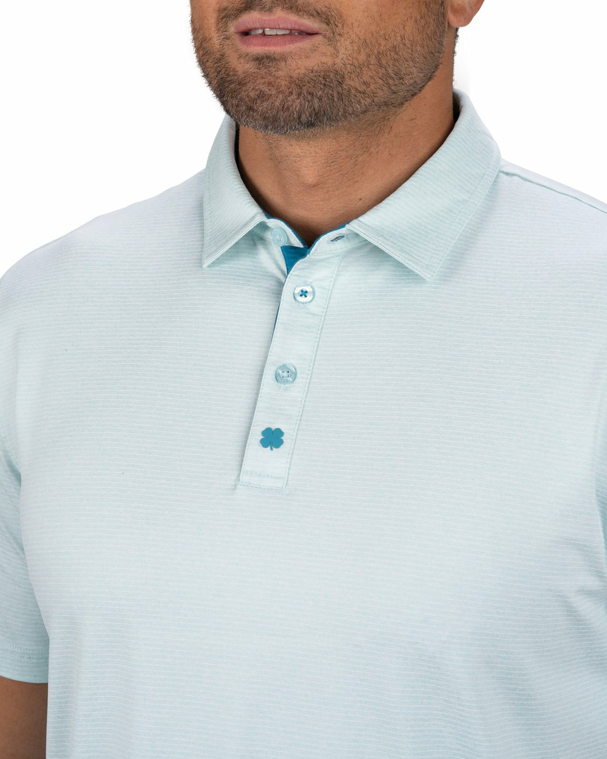 Men's Breathable Mint Green Performance Polo for Golf or Business