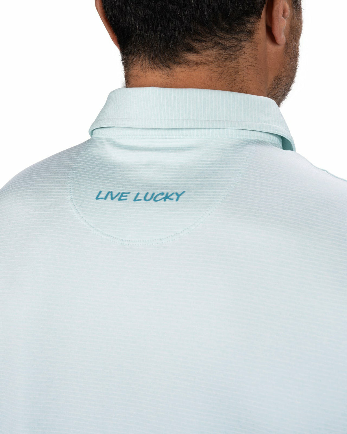 Men's Breathable Mint Green Performance Polo for Golf or Business