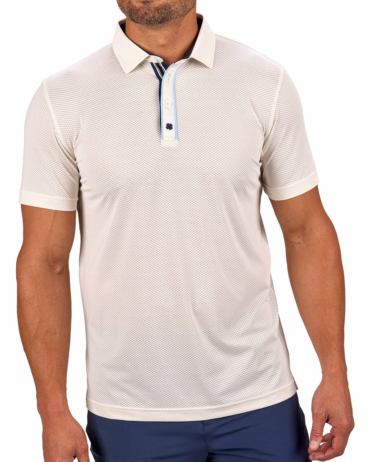Breathable Men's White Golf Polo for Classic Style