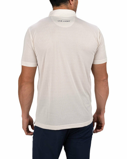 Breathable Men's White Golf Polo for Classic Style