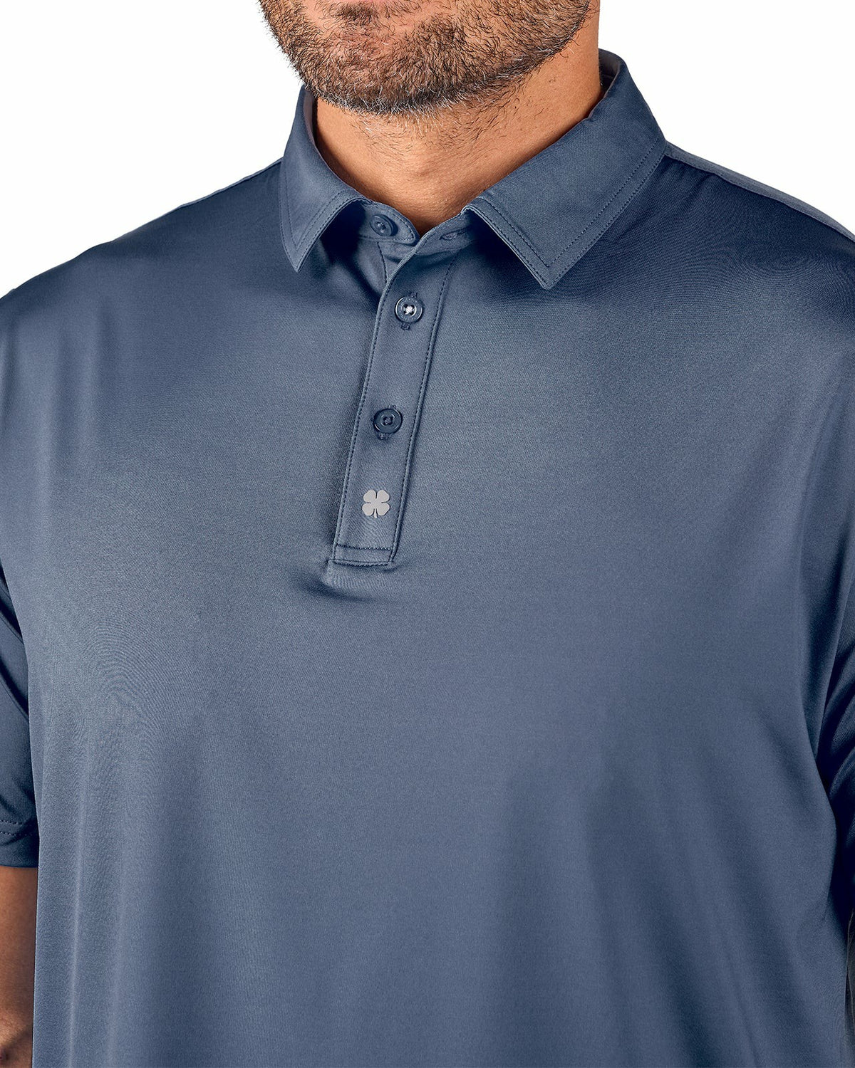 Men's Black Soft Performance Polo for Golf or Business