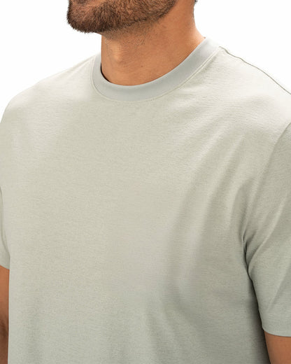 Poly Slub Stretch Short Sleeve Green T-Shirt