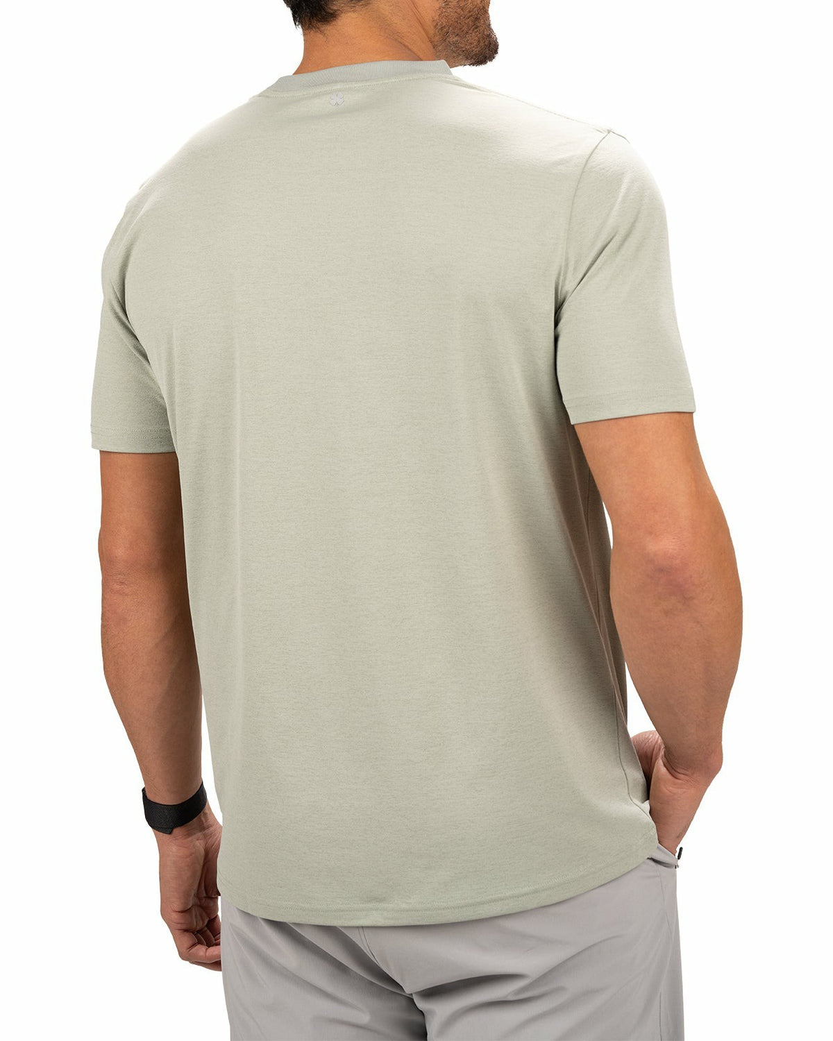 Poly Slub Stretch Short Sleeve Green T-Shirt