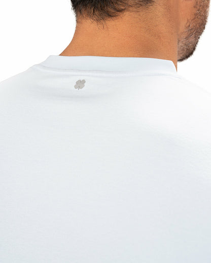 Poly Slub Stretch Short Sleeve Light Blue T-Shirt