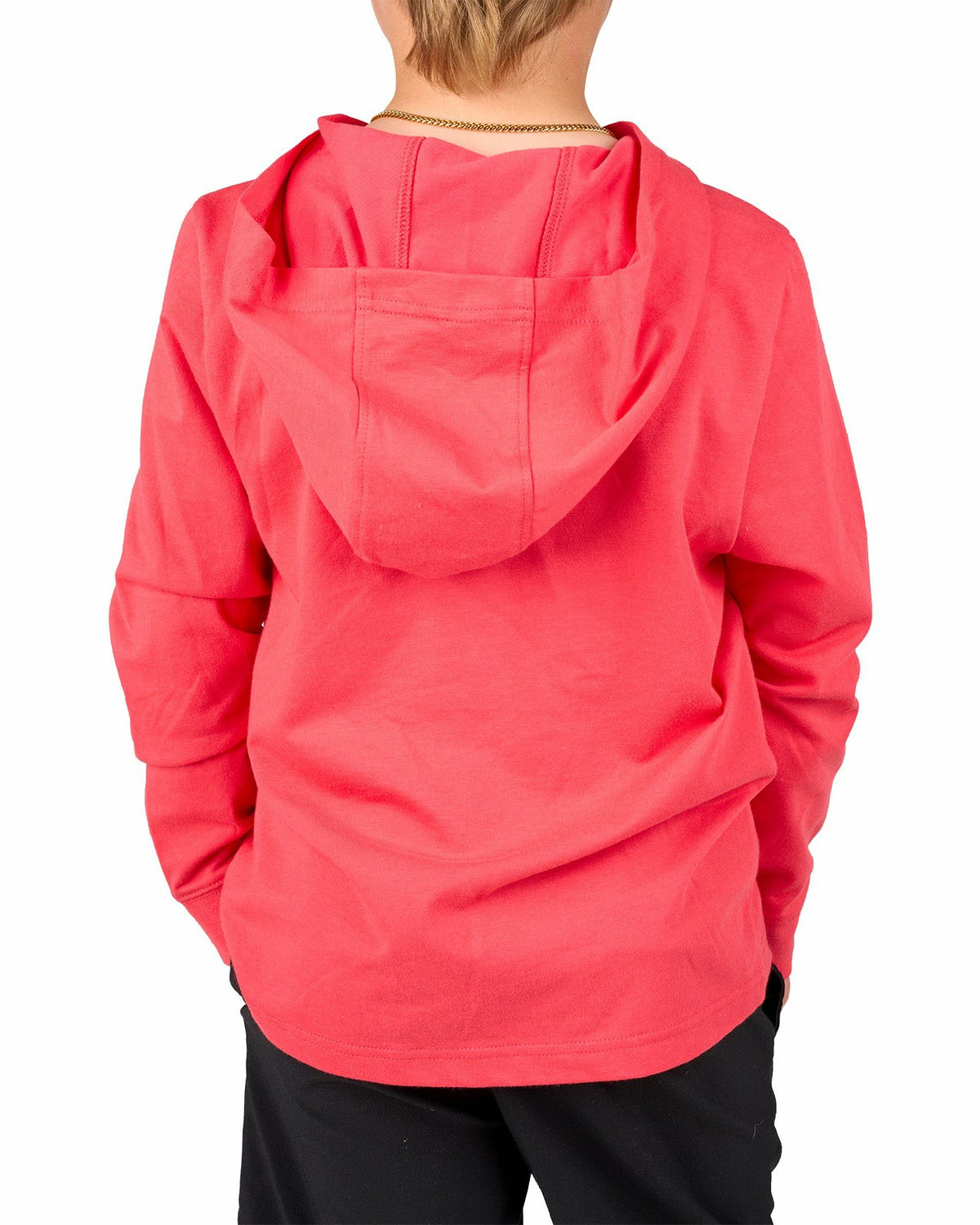 Jr Luxe Tee Hoodie in Paradise Pink