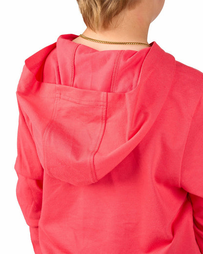 Jr Luxe Tee Hoodie in Paradise Pink