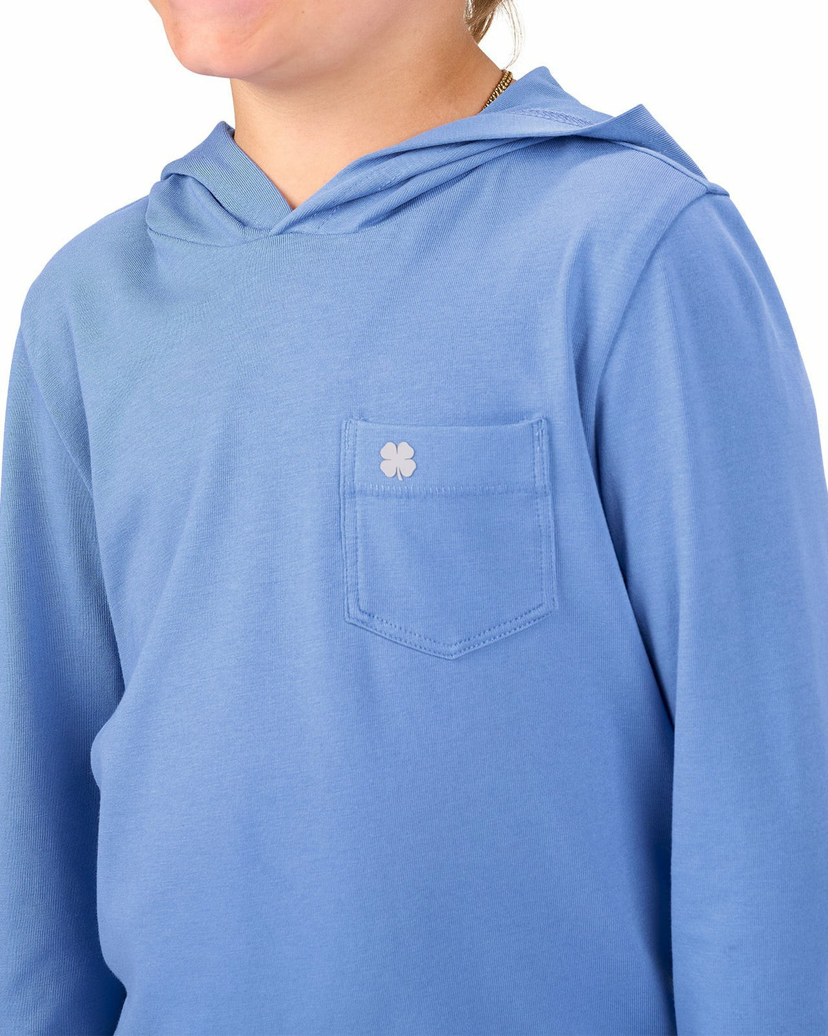 Jr Luxe Tee Hoodie in Ultramarine