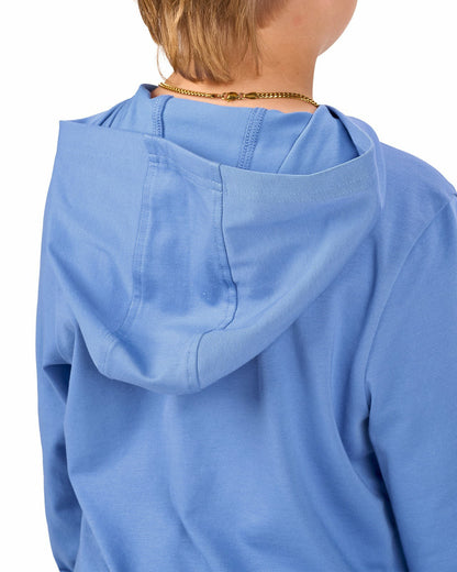 Jr Luxe Tee Hoodie in Ultramarine
