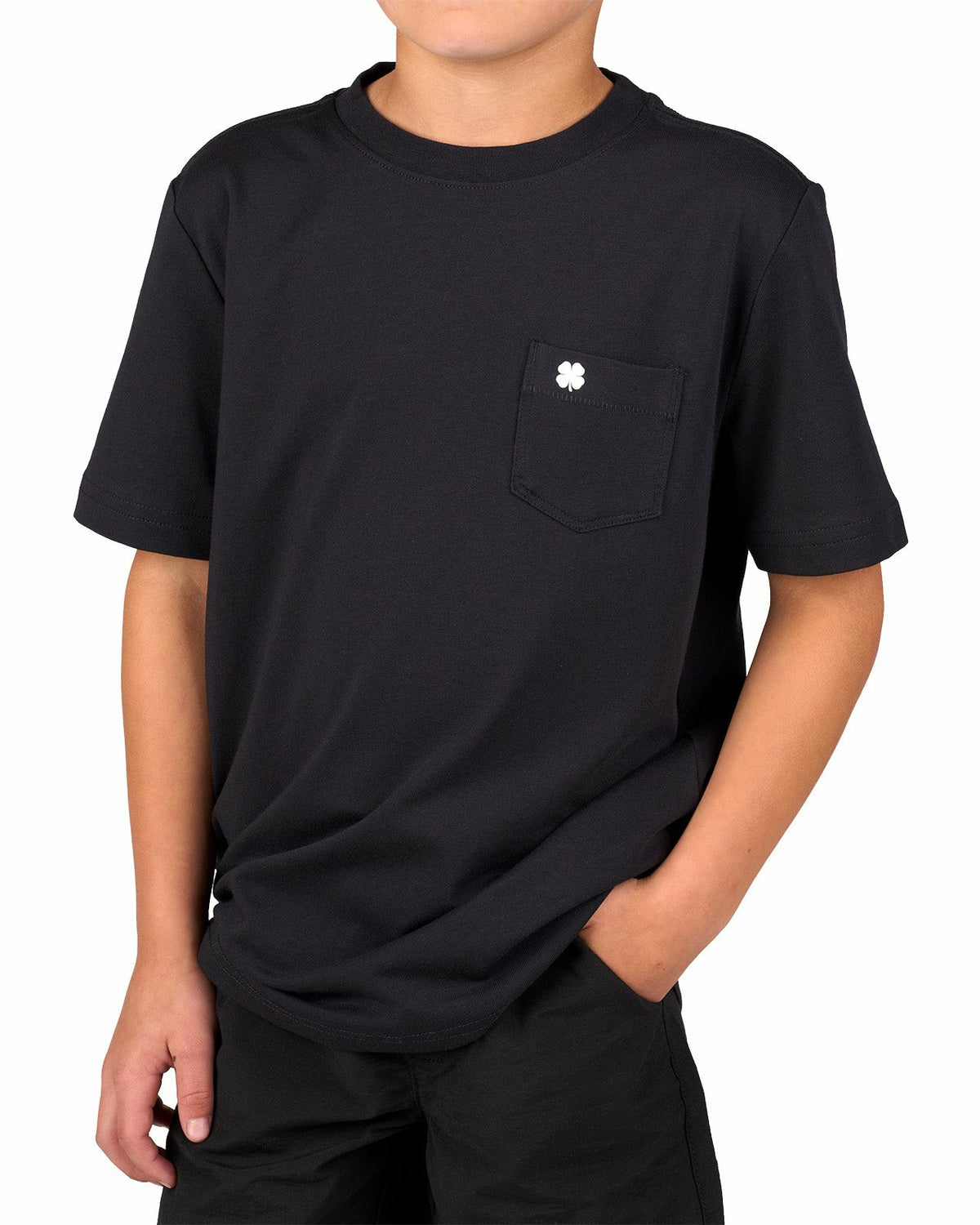 Jr Luxe Tee in Black