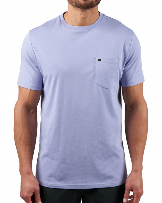 Luxe Short-Sleeved Purple Tee for Work or Play