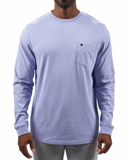 Luxe Long-Sleeved Purple Tee for Work or Play