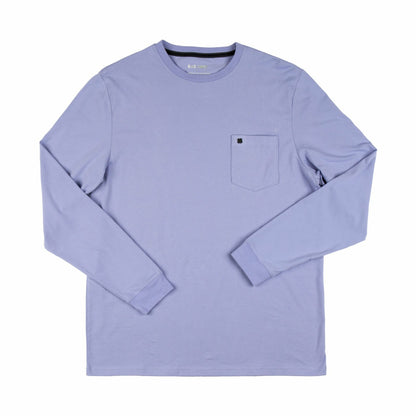 Luxe Long-Sleeved Purple Tee for Work or Play