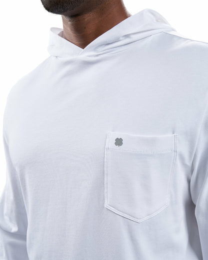 Luxe White Hoodie for Work or Play