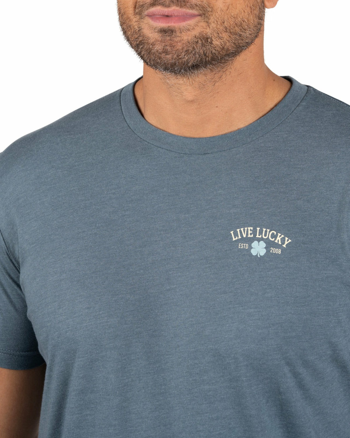 Retro Western Men's Blue Graphic Tee