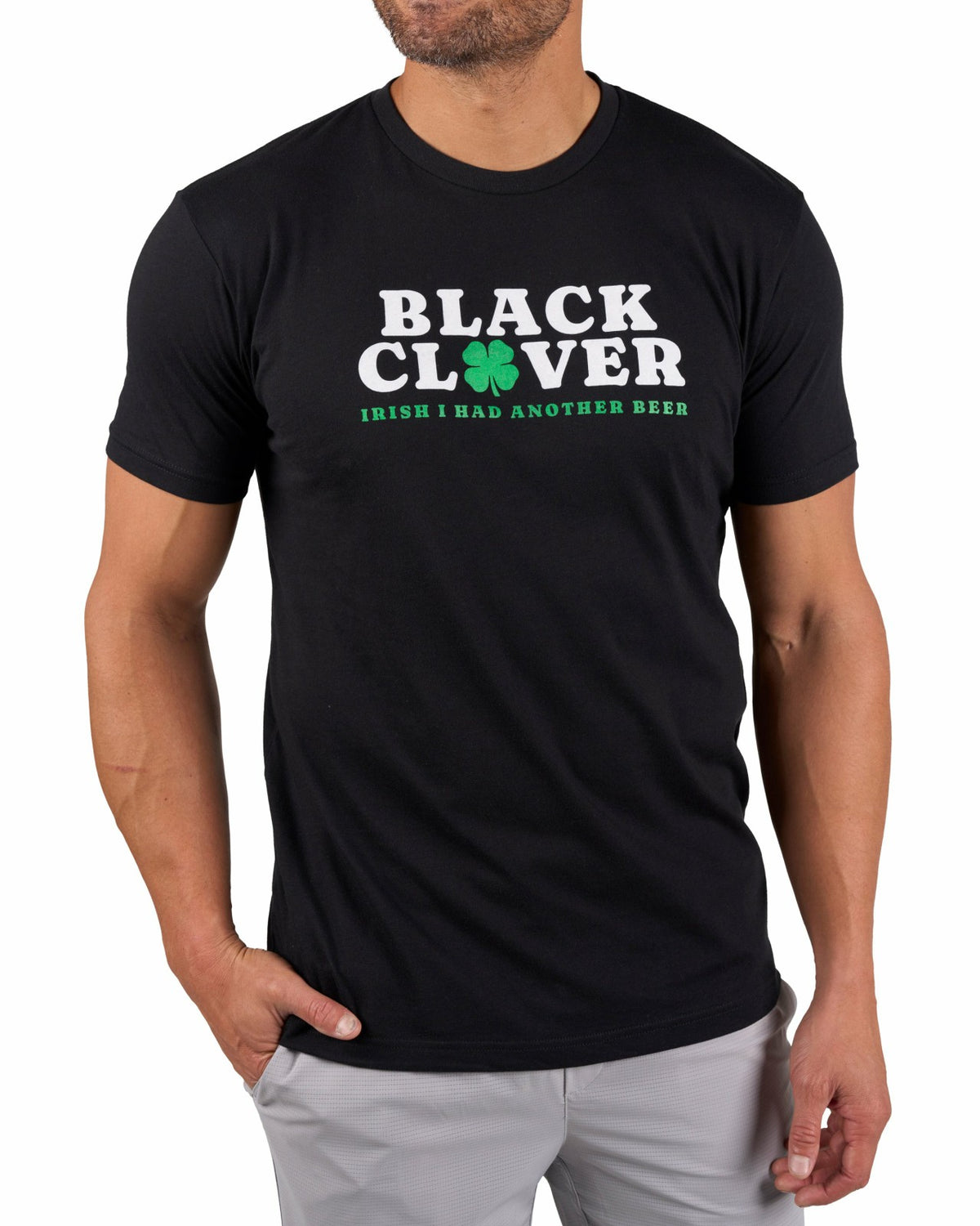 Playful Men's Black Graphic Tee for Golf