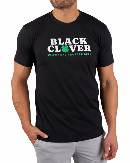 Playful Men's Black Graphic Tee for Golf