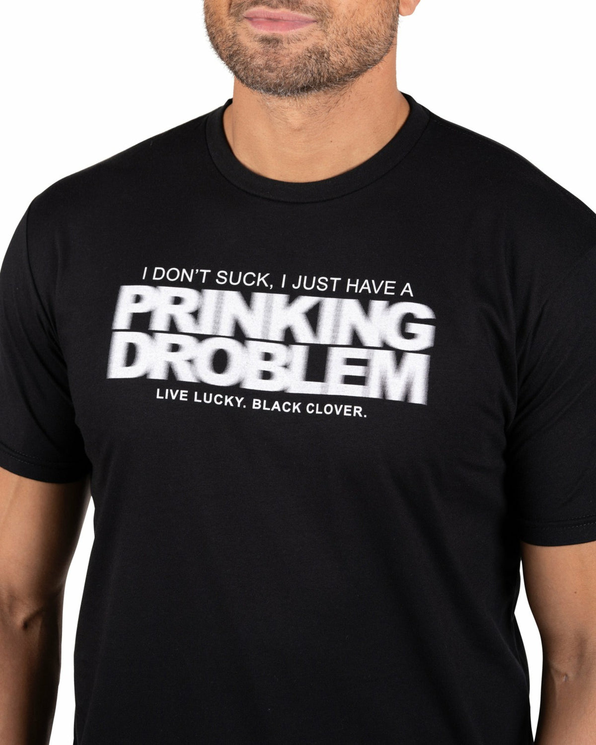Playful Men's Black Graphic Tee for Golf and Casual Wear