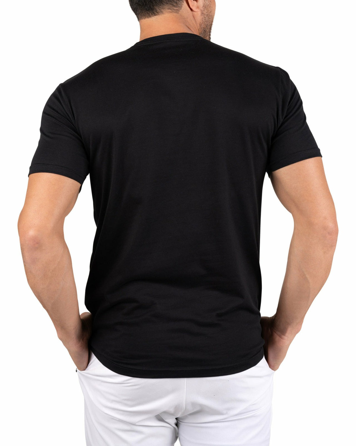 Playful Men's Black Graphic Tee for Golf and Casual Wear