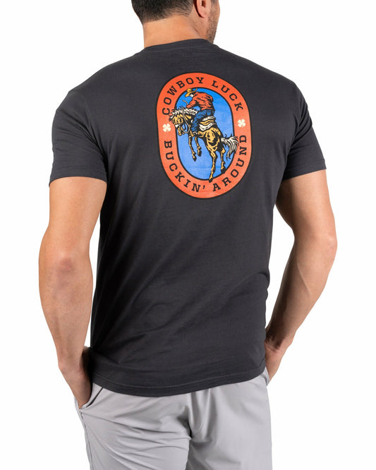 Western Men's Cowboy Black Graphic Tee