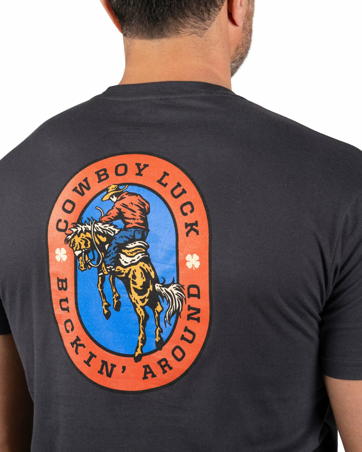 Western Men's Cowboy Black Graphic Tee