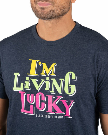 Vintage Navy Men's Graphic Tee for Golf & Casual Wear