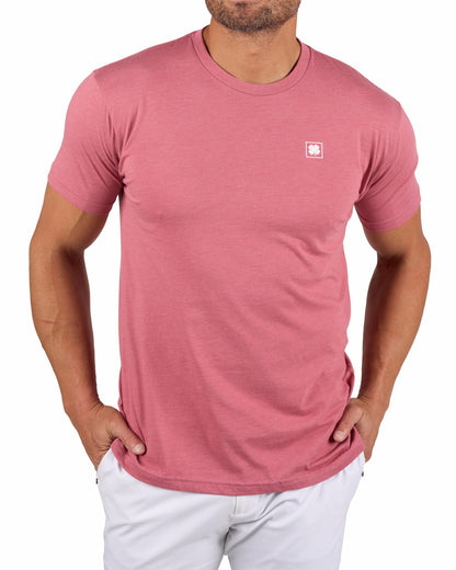 Playful Men's Pink Graphic Tee for Golf