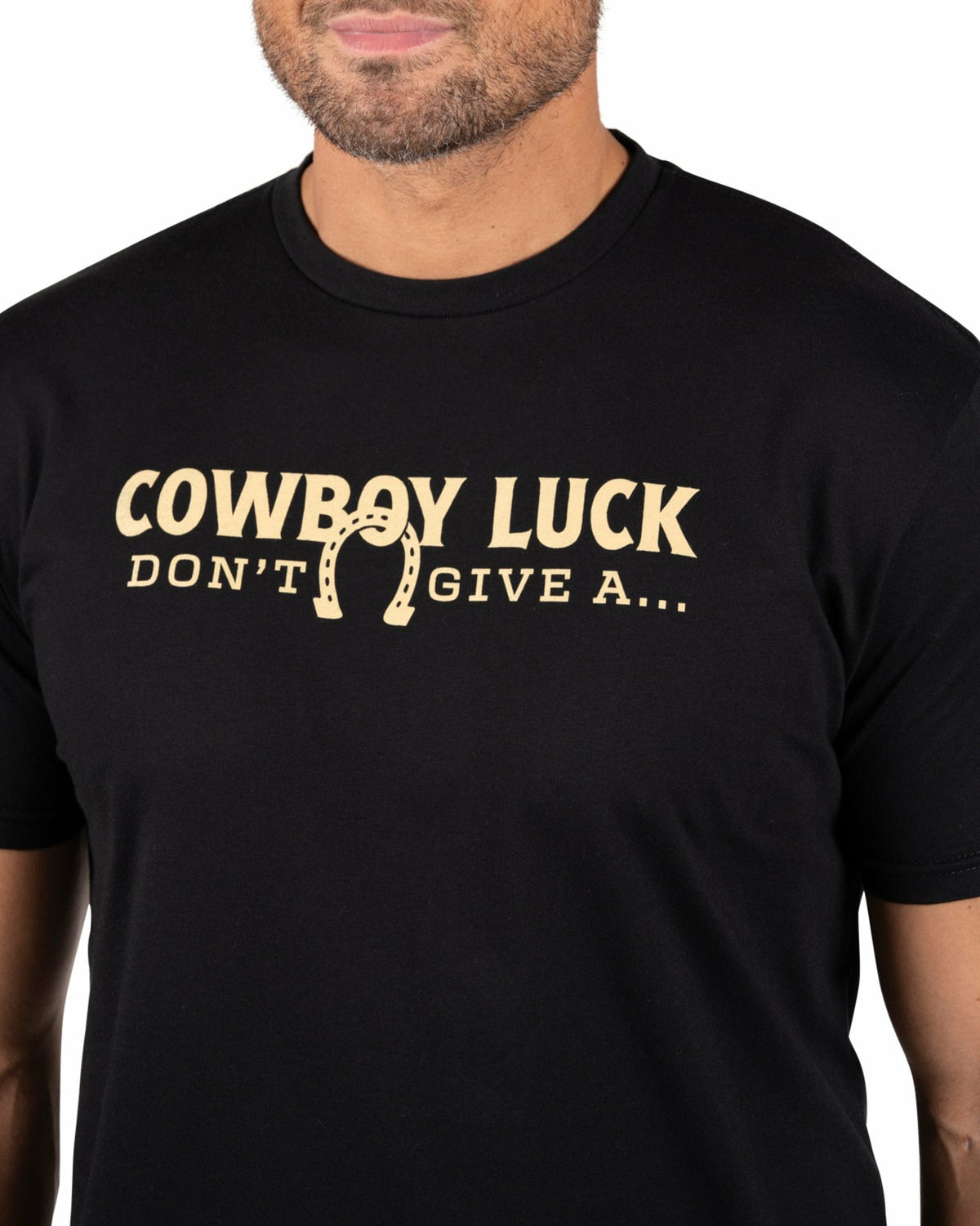Super Soft Men's Black Western Themed Graphic Tee