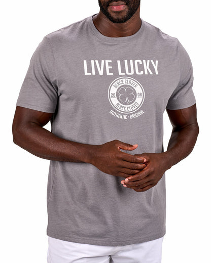 Super Soft Men's Dark Grey and White Graphic Tee