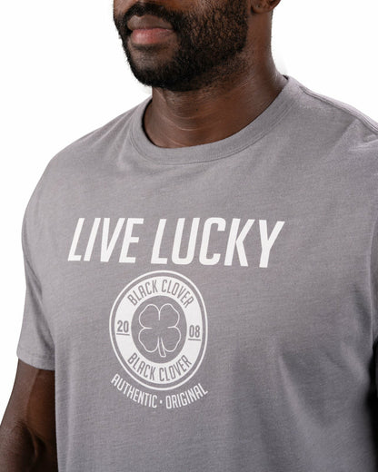 Super Soft Men's Dark Grey and White Graphic Tee