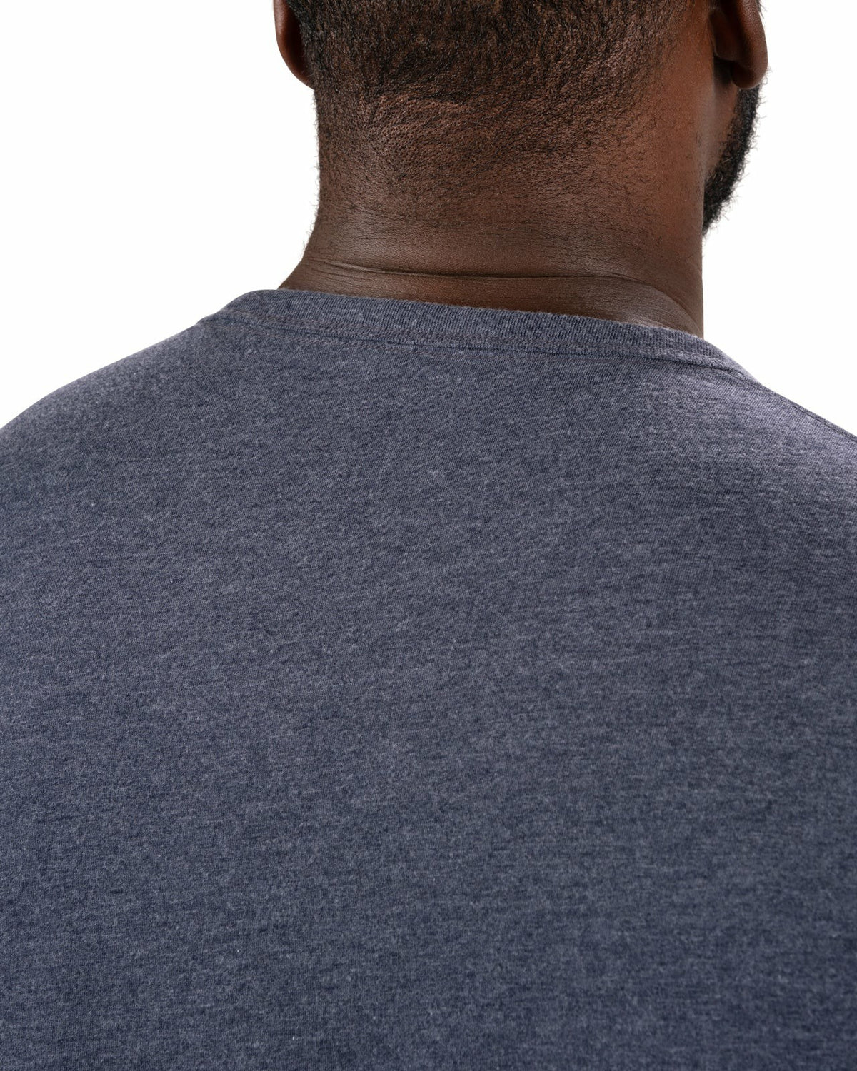Super Soft Men's Blue and White Graphic Tee