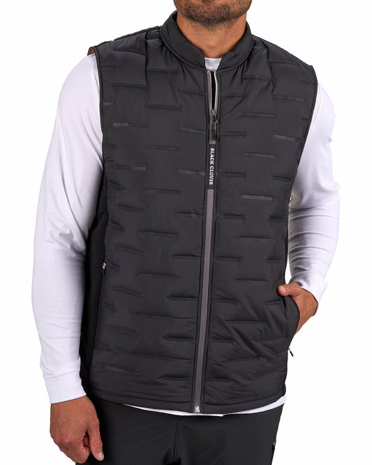 Trendy Men's Black Golf Vest for Everyday Style