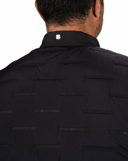 Trendy Men's Black Golf Vest for Everyday Style