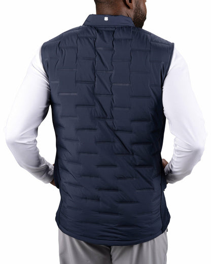 Trendy Men's Navy Blue Golf Vest for Everyday Style