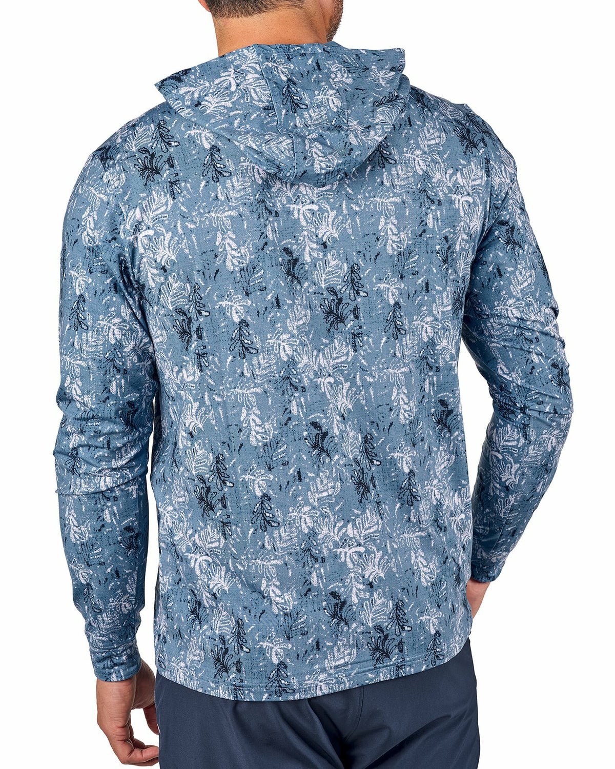 Lightweight Soft Men's Blue Hoodie for Style and Comfort