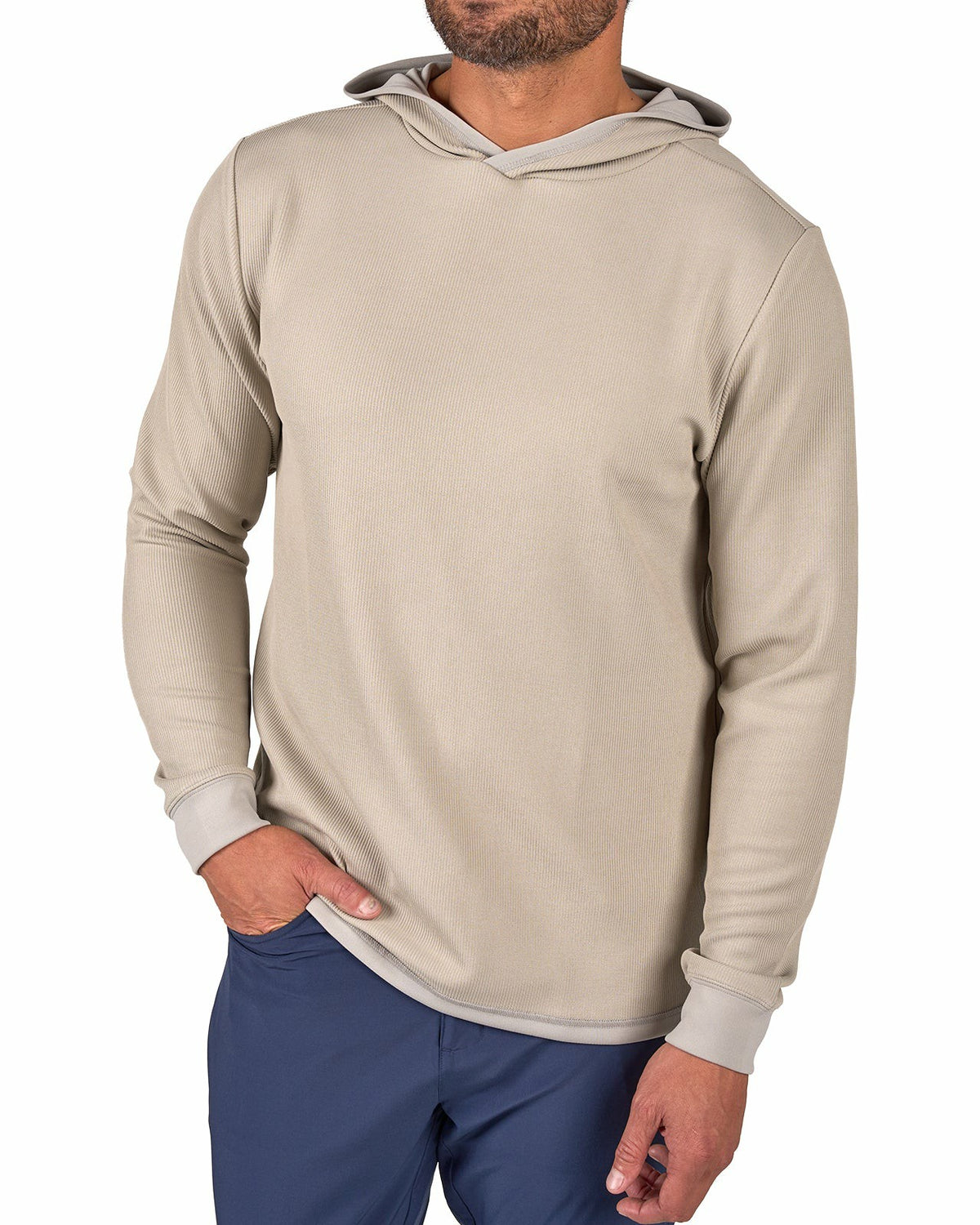 Men's Versatile Blue Hoodie for Style and Comfort